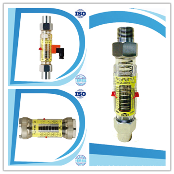 Horizontale oder vertikale Rohrleitungen mit Alarmschalter Wasserdurchflussmesser